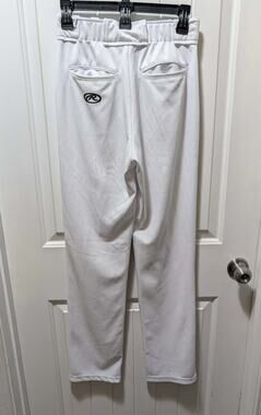 NEW! Rawlings Pro Dri Semi-Relaxed Fit Mens White Baseball Pants Size S
